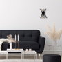Opviq Aplique de Pared 3091 Negro Moderno Industrial 2x E27 Max 40W Salón